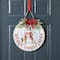 Glitzhome® 15" Merry Christmas Round Door Hanger